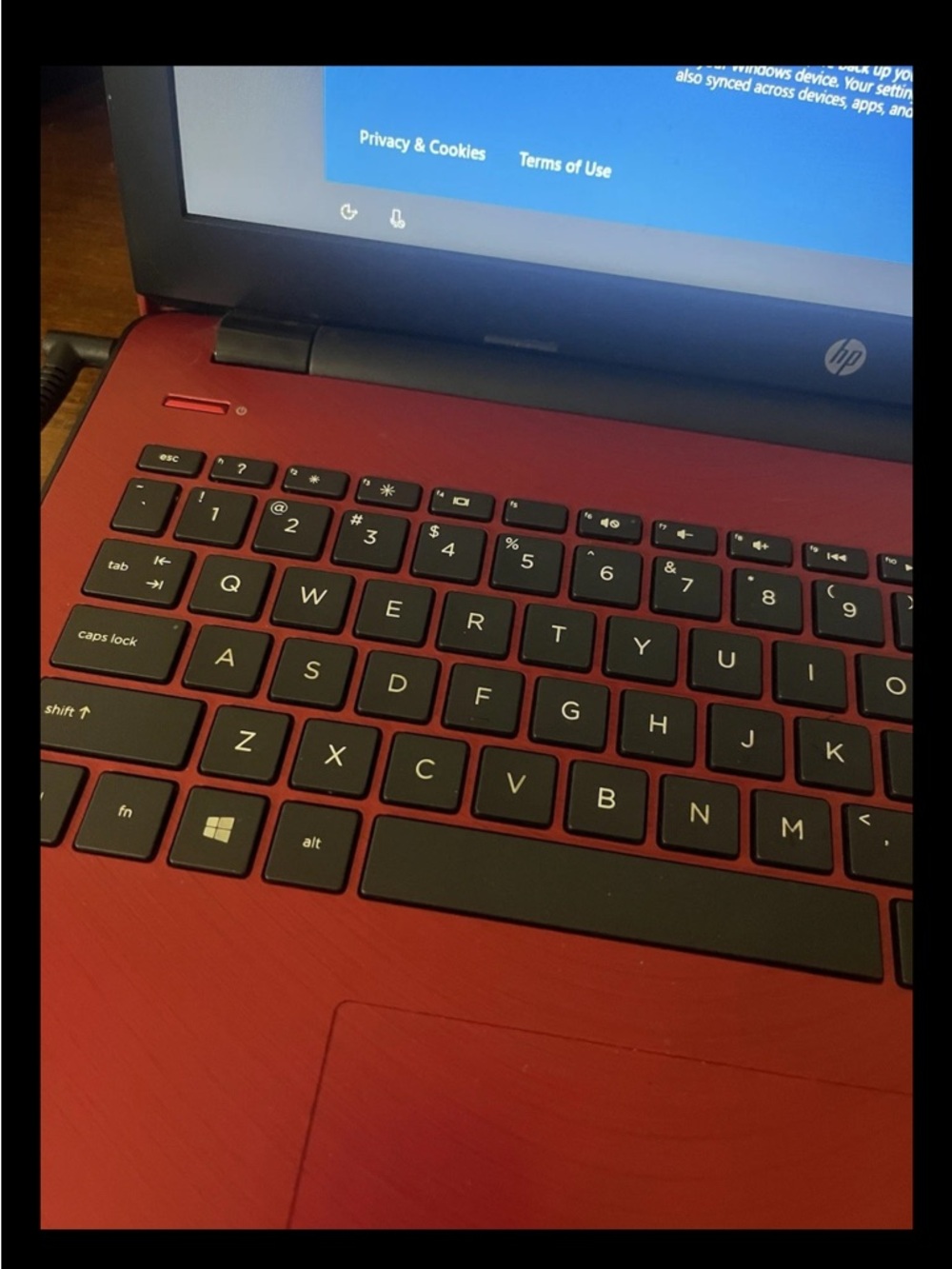 HP 15 Laptop BS234-WM Intel Pentium Silver Red Working Factory Reset WithCharger - Picture 2 of 9